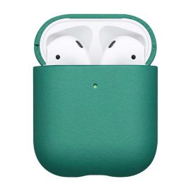 Green leather case for AirPods 1 & 2