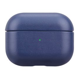 Blue leather case for AirPods Pro