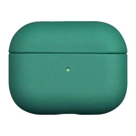 Green leather case for AirPods Pro