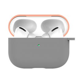 Grey orange silicone case for AirPods Pro